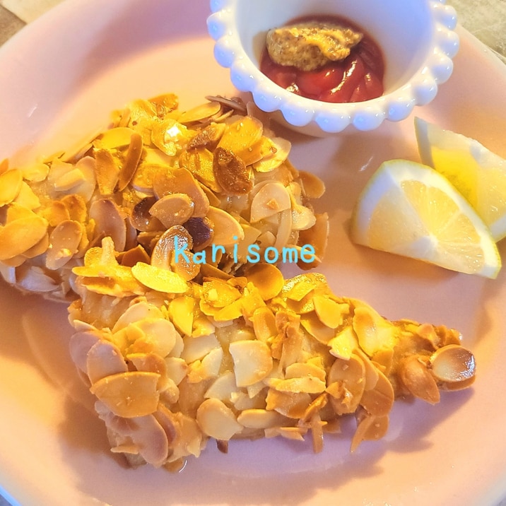 簡単♪♪魚のアーモンドスライス揚げ